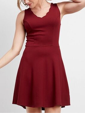 Maurice’s Scalloped Red Dress